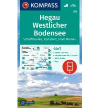 Wanderkarten Nordostschweiz Kompass-Karte 783, Hegau, Westlicher Bodensee 1:50.000 KOMPASS freytag & berndt