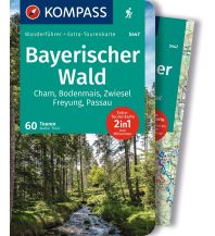 Wanderkarten KOMPASS Wanderführer Bayerischer Wald, Cham, Bodenmais, Zwiesel, Freyung, Passau, 60 Touren KOMPASS freytag & berndt