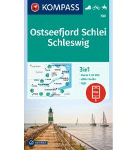 Wanderkarten Schleswig-Holstein Kompass-Karte 708, Ostseefjord Schlei, Schleswig 1:35.000 KOMPASS freytag & berndt