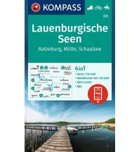 Wanderkarten Deutschland Kompass-Karte 721, Lauenburgische Seen 1:50.000 KOMPASS freytag & berndt