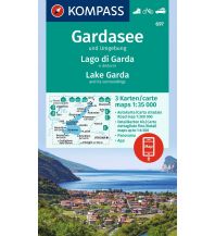 Wanderkarten Italien Kompass-Kartenset 697, Gardasee und Umgebung 1:35.000 KOMPASS freytag & berndt