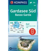 Wanderkarten Italien Kompass-Karte 695, Gardasee Süd/Basso Garda 1:25.000 KOMPASS freytag & berndt