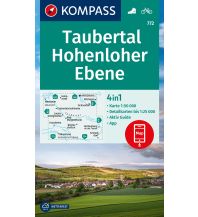 Hiking Maps Bavaria KOMPASS Wanderkarte 772 Taubertal, Hohenloher Ebene 1:50.000 Kompass-Karten GmbH