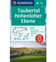 Hiking Maps Bavaria KOMPASS Wanderkarte 772 Taubertal, Hohenloher Ebene 1:50.000 KOMPASS freytag & berndt