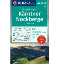 Wanderkarten Steiermark KOMPASS Wanderkarte 66 Biosphärenpark Kärntner Nockberge, Liesertal 1:50.000 KOMPASS freytag & berndt