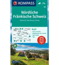 Wanderkarten Bayern Kompass-Karte 165, Nördliche Fränkische Schweiz 1:50.000 KOMPASS freytag & berndt
