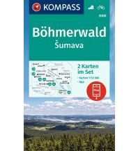 Wanderkarten Oberösterreich Kompass-Kartenset 2000, Šumava/Böhmerwald 1:50.000 KOMPASS freytag & berndt