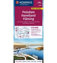 Cycling Maps KOMPASS Fahrradkarte 3360 Potsdam, Havelland, Fläming 1:70.000 Kompass-Karten GmbH