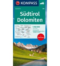 Straßenkarten Italien KOMPASS Autokarte Südtirol, Dolomiten 1:150.000 Kompass-Karten GmbH