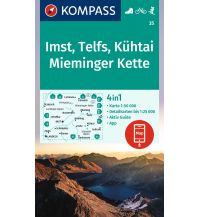 Wanderkarten Tirol Kompass-Karte 35, Imst, Telfs, Kühtai, Mieminger Kette 1:50.000 KOMPASS freytag & berndt
