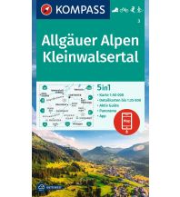 Wanderkarten KOMPASS Wanderkarte 3 Allgäuer Alpen, Kleinwalsertal 1:50.000 KOMPASS freytag & berndt