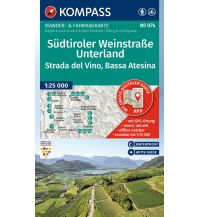 Wanderkarten Südtirol & Dolomiten Kompass-Karte 074, Südtiroler Weinstraße/Strada del Vino, Unterland/Bassa Atesina 1:25.000 KOMPASS freytag & berndt