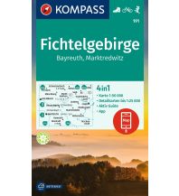 Hiking Maps Czech Republic Kompass-Karte 191, Fichtelgebirge, Bayreuth, Marktredwitz 1:50.000 Kompass-Karten GmbH