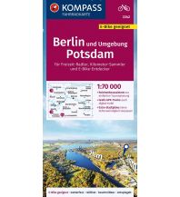 Radkarten KOMPASS Fahrradkarte 3342 Berlin und Umgebung, Potsdam 1:70.000 KOMPASS freytag & berndt