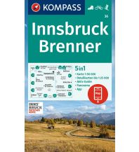 Wanderkarten Tirol Kompass-Karte 36, Innsbruck, Brenner 1:50.000 KOMPASS freytag & berndt