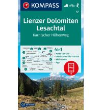 Wanderkarten Tirol Kompass-Karte 47, Lienzer Dolomiten, Lesachtal, Karnischer Höhenweg 1:50.000 KOMPASS freytag & berndt