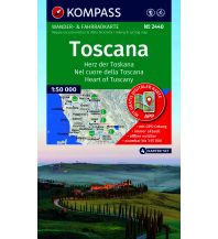 KOMPASS Wanderkarten-Set 2440 Toscana, Herz der Toskana, Nel cuore della Toscana, Heart of Tuscany (4 Karten) 1:50.000 KOMPASS freytag & berndt