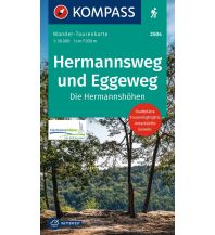 Hiking Maps Germany KOMPASS Wander-Tourenkarte Hermannsweg und Eggeweg, Die Hermannshöhen 1:50.000 Kompass-Karten GmbH