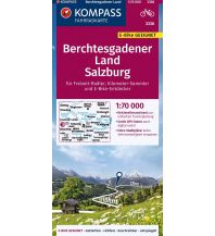 Radkarten Kompass-Fahrradkarte 3336, Berchtesgadener Land, Salzburg 1:70.000 KOMPASS freytag & berndt