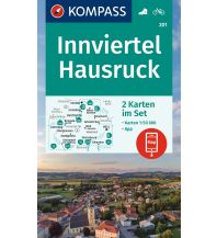 Hiking Maps Salzburg Kompass-Kartenset 201, Innviertel, Hausruck 1:50.000 Kompass-Karten GmbH