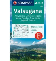 Wanderkarten Italien Kompass-Kartenset 656, Valsugana 1:25.000 KOMPASS freytag & berndt