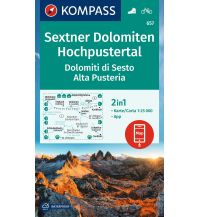 Hiking Maps South Tyrol + Dolomites Kompass-Karte 657, Sextner Dolomiten, Hochpustertal 1:25.000 Kompass-Karten GmbH