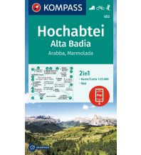 Hiking Maps South Tyrol + Dolomites Kompass-Karte 652, Hochabtei/Alta Badia, Arabba, Marmolada 1:25.000 Kompass-Karten GmbH