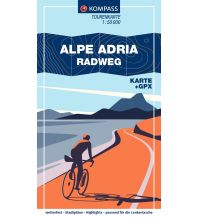 Cycling Maps Austria Kompass Fahrrad-Tourenkarte 7059, Alpe-Adria-Radweg 1:50.000 Kompass-Karten GmbH