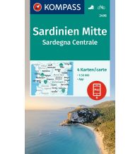 Hiking Maps Italy Kompass-Kartenset 2498, Sardinien Mitte 1:50.000 Kompass-Karten GmbH