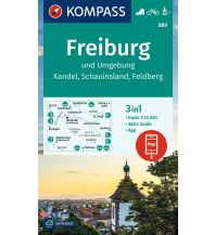 Wanderkarten Schwarzwald - Schwäbische Alb Kompass-Karte 889, Freiburg und Umgebung 1:25.000 KOMPASS freytag & berndt