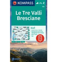 Hiking Maps Italy Kompass-Karte 103, Le Tre Valli Bresciane 1:50.000 Kompass-Karten GmbH