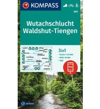 Wanderkarten Schwarzwald - Schwäbische Alb KOMPASS Wanderkarte 899 Wutachschlucht, Waldshut-Tiengen 1:25.000 KOMPASS freytag & berndt