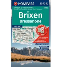 Hiking Maps South Tyrol + Dolomites Kompass-Karte 56, Brixen/Bressanone 1:50.000 Kompass-Karten GmbH