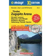 Hiking Maps Tyrol Tiroler Zugspitz Arena XL 412, Ehrwald, Lermoos, Biberwier, Lähn/Wengle, Bichlbach, Berwang, Heiterwang, Plansee, Namlos Mayr Verlag