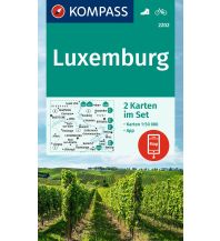 Wanderkarten Europa Kompass-Kartenset 2202, Luxemburg 1:50.000 KOMPASS freytag & berndt
