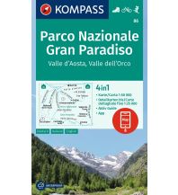 Wanderkarten Italien Kompass-Karte 86, Parco Nazionale Gran Paradiso 1:50.000 KOMPASS freytag & berndt
