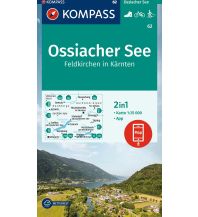 Wanderkarten Kärnten Kompass-Karte 62, Ossiacher See, Feldkirchen in Kärnten 1:25.000 KOMPASS freytag & berndt