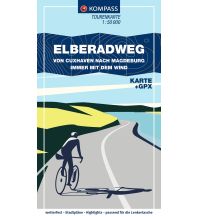Cycling Maps KOMPASS Fahrrad-Tourenkarte Fahrrad-Tourenkarte - Elberadweg von Cuxhaven nach Magdeburg. Von Nord nach Süd - immer mit dem Wind 1:50.000 Kompass-Karten GmbH