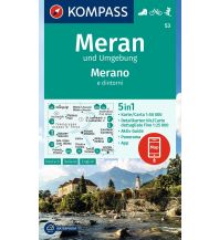 Wanderkarten Südtirol & Dolomiten Kompass-Karte 53, Meran und Umgebung 1:50.000 KOMPASS freytag & berndt