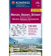 Radkarten KOMPASS Fahrradkarte 3421 Meran, Bozen und Umgebung 1:50.000 KOMPASS freytag & berndt