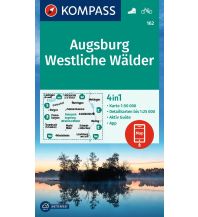 Wanderkarten Bayern Kompass-Karte 162, Augsburg, Westliche Wälder 1:50.000 KOMPASS freytag & berndt