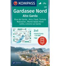 Wanderkarten Italien Kompass-Karte 659, Gardasee Nord / Alto Garda 1:25.000 KOMPASS freytag & berndt