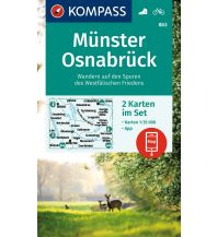 Hiking Maps Germany Kompass-Kartenset 863, Münster, Osnabrück 1:35.000 Kompass-Karten GmbH