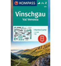 Wanderkarten Südtirol & Dolomiten Kompass-Kartenset 670, Vinschgau/Val Venosta 1:25.000 KOMPASS freytag & berndt