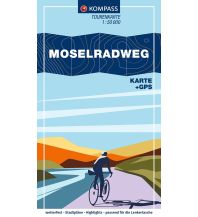 Radkarten KOMPASS Fahrrad-Tourenkarte Moselradweg 1:50.000 KOMPASS freytag & berndt
