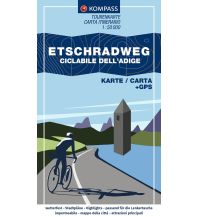 Radkarten KOMPASS Fahrrad-Tourenkarte Etschradweg – Ciclabile dell'Adige 1:50.000 KOMPASS freytag & berndt