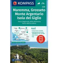 Wanderkarten Italien Kompass-Karte 2470, Maremma, Grosseto, Monte Argentario, Isola del Giglio 1:50.000 KOMPASS freytag & berndt