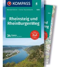 Weitwandern KOMPASS Wanderführer Rheinsteig RheinBurgenWeg, 34 Etappen mit Extra-Tourenkarte KOMPASS freytag & berndt