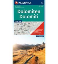 Straßenkarten Italien KOMPASS Auto- und Panoramakarte Dolomiten / Dolomiti / Dolomites 1:150.000 KOMPASS freytag & berndt