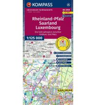 KOMPASS Großraum Fahrradkarte 3709 Rheinland-Pfalz, Saarland, Luxembourg mit Knotenpunkten 1:125.000 KOMPASS freytag & berndt